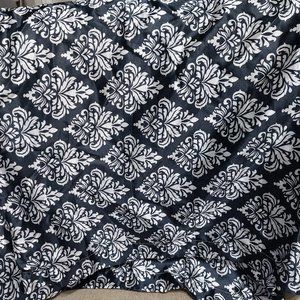 Satin Pillowcase Black White SET of 2 One White Total 3 Satin Pillow Cases
